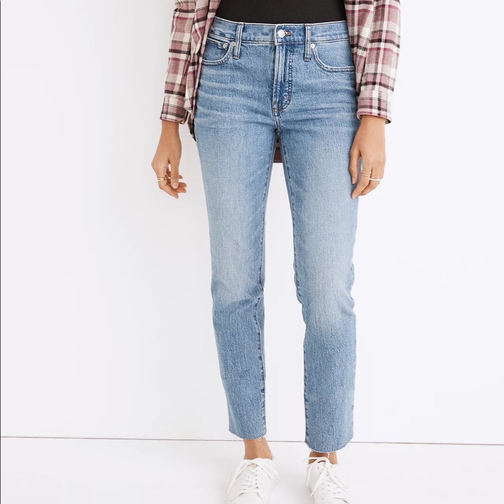 Madewell The Mid-Rise Perfect Vintage Jean in Enmore Wash Size 26 $128 N…